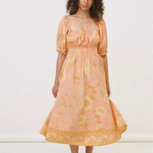 chinese dress ladies Spell Boho Midi Dress  Sage + Pink Floral